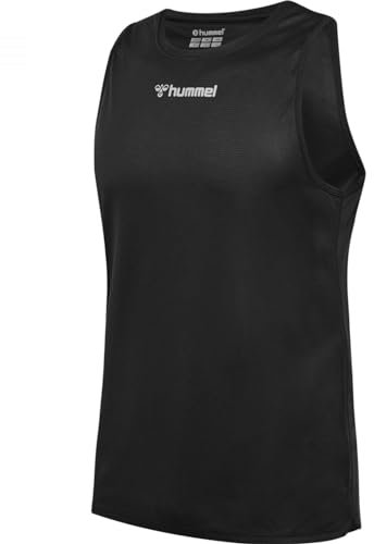 hummel Herren Hmlrun Singlet S/L T-Shirt, Schwarz, M EU