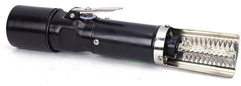 Begoniape Elektrisch Fischschupper, Automatischer Fischentschupper 6-Seiten-Rollenklinge, Schwarz Rostfreier Stahl Wasserdicht Elektrischer Fischschuppen Entferner 120W 100-240V AC 50/60Hz