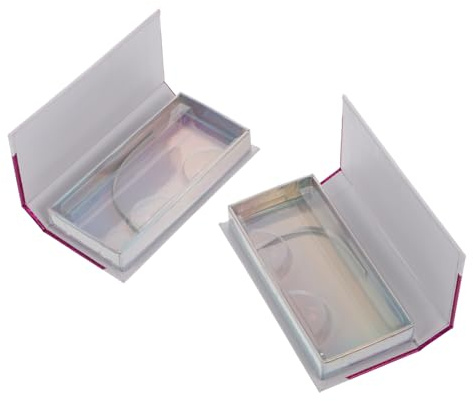minkissy 2pezzi Scatole di Carta per Conservare le Ciglia Finte Custodia per Ciglia Finte