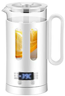 Mini bollitore elettrico Conservazione pentola di vetro Riscaldamento ad acqua calda Caldaia Tazza Teiera Bottiglia Stufato Zuppa Fornello lento Riscaldatore vision
