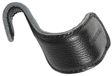 ibasenice Protector de Mano para Trombón de Cuero Negro en Forma de S, Soporte Cómodo para Práctica y Accesorios de Instrumentos Musicales para Músicos