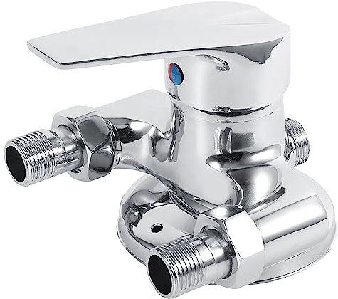 Grifo para ducha y baño con de montaje en pared G1/2 Válvula de Mezcla de Baño Grifo Mezclador de Agua Fría y Caliente Mezclador de Control Interruptor del Grifo Lavabo de Pulverización