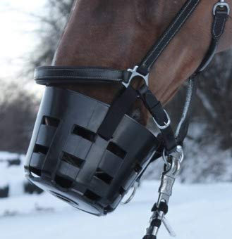 PFIFF 102381 Fressbremse ohne Kopfstück, schwarz S