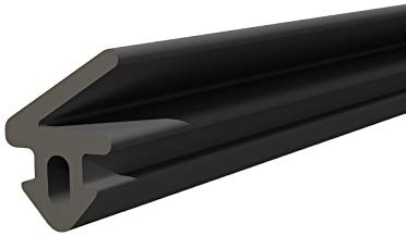 DQ-PP Fensterdichtung – Schwarz – 1 Meter – S-1125 Panorama – PVC Fenster – Gummidichtug Dichtband – Kunststofffensterdichtungen – ALU Profildichtung Türdichtung