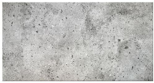 DECCART Wand-Paneele in Betonoptik - Deckenpaneele - Wandverkleidung Deckenverkleidung mit Beton-Imitat - Wandplatten in Grau aus Polystyrol - 100x50 cm - Betongrau - 7314 XL - 16 Stück (8 m²)