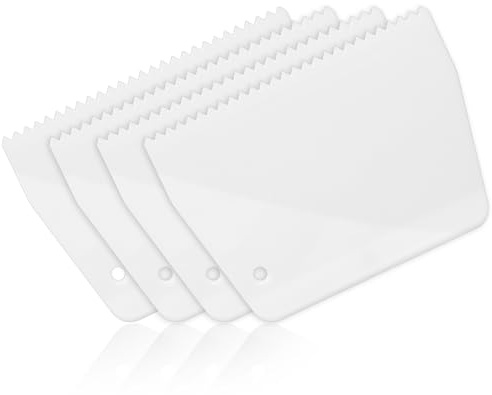 4 Pcs Adhesive Spreader Plastic Trowel 3/16 Tooth Notched Glue Spreader Hardwood Flooring Spreader Plastic Notch Trowel