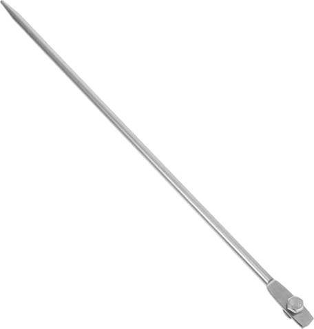 Homoyoyo pasador de tierra alfiler vara cerca suelo de tierra varillas metálicas de puesta a cable de conexión a para conexión a alambre de planchar Plata