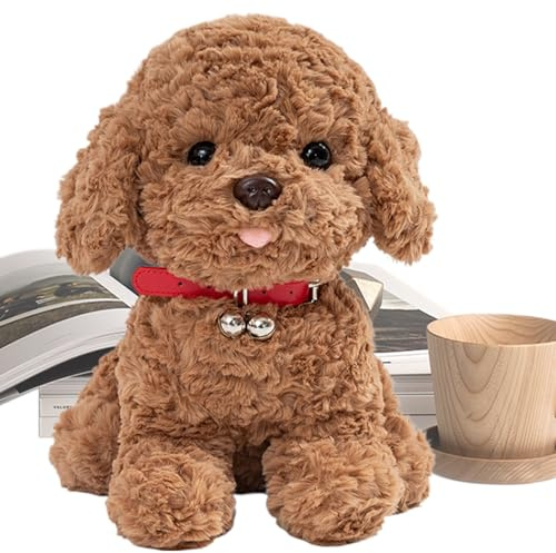 DzpKrka Robot Dog Plush,Laufend, Sprechend, Interaktives Tier,Roboter Welpe Hund Realistisch - Für Kinder Mädchen Familie Freunde Jugendliche Geburtstag Weihnachten