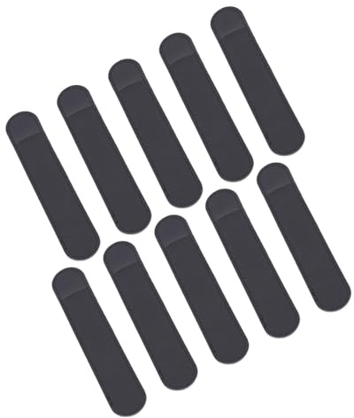 Zerodeko Custodia in Pelle Pu per Penna Stilo Fontana, Set da 10 Pezzi Nero, Protezione Antigraffio Leggera e Facile da Installare, per Proteggere Penne Touch in Ambito Business