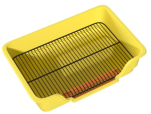 Arenero para Gatos Rejilla de Acero Inoxidable Extraíble para Inodoro de