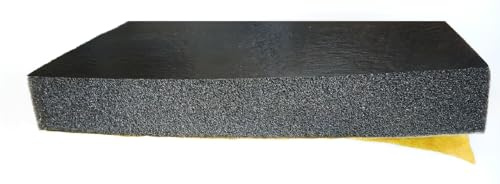 Elfin 39'' x 78.8'' x 1'' Thick Self-Adhesive Fireproof High Performance Sound Insulation and Heat Insulation Foam