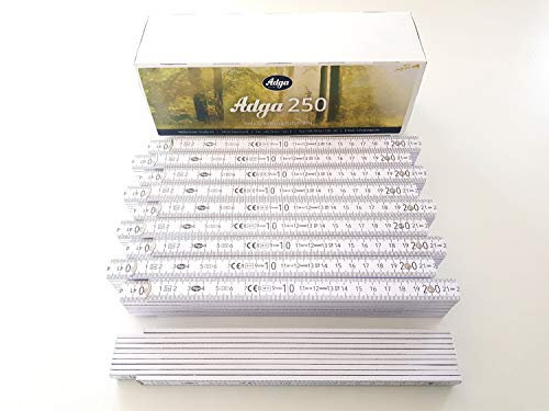 10x ADGA Meterstab 2 Meter Zollstöcke Zollstock Meterstäbe 90 Grad Winkeleinrastung