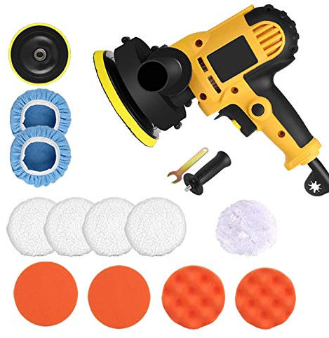 WingFly 700W Polieer Maschine kit Geschwindigkeit und austauschbare 125mm Polier Zum Polieren von Möbeln, Schiff, Boot, Motorrad