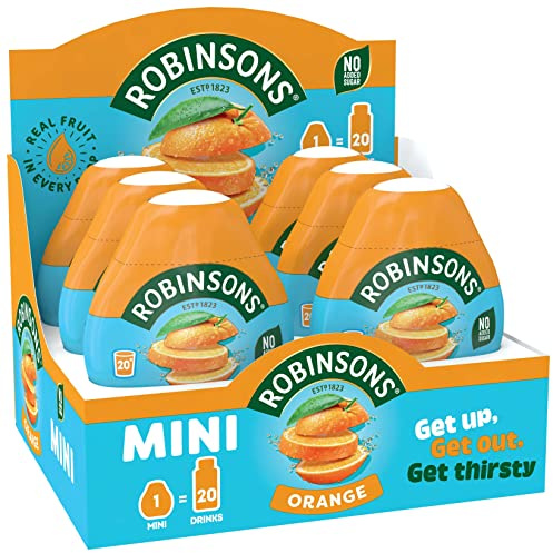 Robinsons Mini - No Added Sugar - Low Calorie - Orange, 6 Count