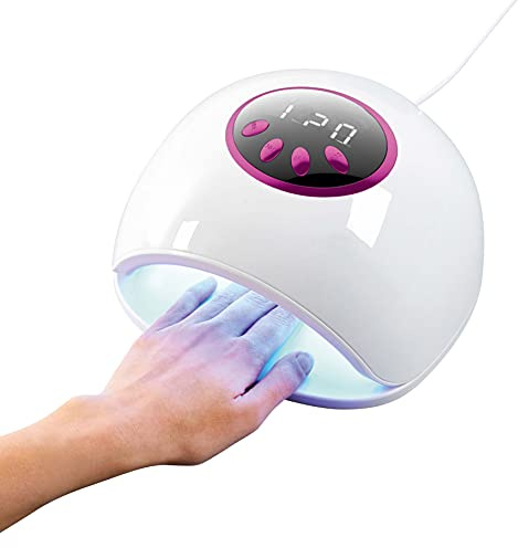Northpoint UV LED Nageltrockner Lampe für Nägel, echte 36W Leistung LCD Display Schellack Nagellack Bewegungssensor Timer 10-99 Sekunden Timer (Pink)