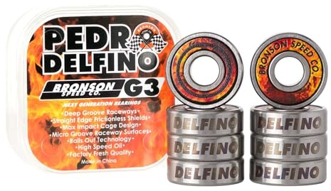 Bronson Speed Co Skateboard Bearings Pedro Delfino Pro G3