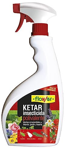 Flower Insecticida Ketar Total Plus 750ml | Polivalente Doméstico | Efecto Inmediato | Para Plantas, Jardín, Huerta | Contra Pulgones, Cochinillas, Trips, Saltamontes, Gusanos, Escarabajos