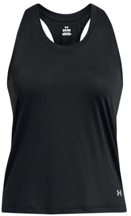 Under Armour Damen UA Launch Singlet Lauftop, leichtes atmungsaktives Sport Tank Top, schnelltrocknendes Damen Sporttop mit reflektierenden Details
