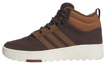 adidas Unisex Hoops 4.0 Mid Shoes, Shadow Brown/Supplier Colour/Off White, 4 UK