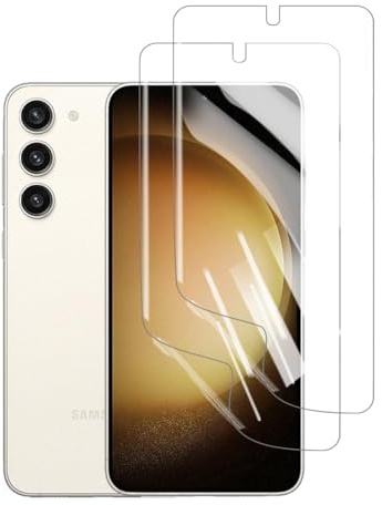 HYVICYROT Hydrogel Skärmskydd för Samsung Galaxy S22+/S23+, 2 stycken HD Genomskinliga Mjuka TPU Skärmskydd [Inte Härdat Glas] [HD Genomskinligt] [Hög Känslighet]