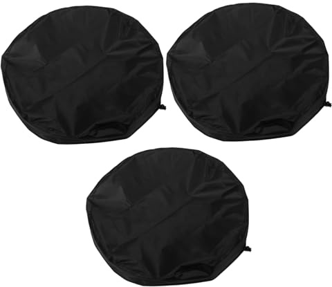 Zerodeko 3Pcs Polyester Rain Barrel Cover for Water Storage Drawstring Design for Chemical Barrels Easy Installation and Removal Debris Barrier