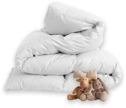 MH Home 7.5 Tog Toddler Duvet All Season Comforter, Lightweight Skin Friendly Quilt, Down Alternative Ultra-Soft Plush Breathable Quilt 120x150 cm (7.5 Tog Duvet)