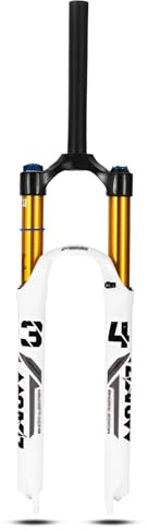 WIQUYBML Horquilla de suspensión neumática para MTB de 26/27,5 Pulgadas, Barras de 34 mm, Recorrido de 110 mm, Horquilla Delantera para Bicicleta, 28,6 mm, sin Rosca, Recta, 9 * 100 mm, QR,