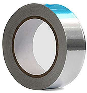 SENRISE Rotolo di nastro adesivo in lamina di alluminio, 20 mm x 20 m, per riparazioni HVAC, condotti, isolamento, essiccatori, creazione di gioielli e artigianato