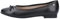 Hush Puppies Naomi Womens Black Leather Ballerina - Size 7 UK - Black