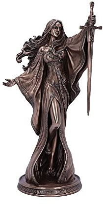 Nemesis Now James Ryman - Statuetta da incantatrice da fiaba del Lago, 24 cm, Colore: Bronzo