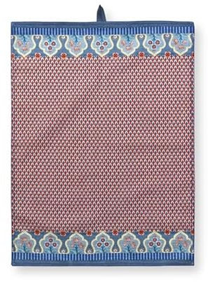 Pip Studio Flower Festival Geschirrtuch Rot/Blau