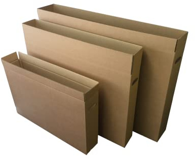 32 TV Removal Cardboard Moving Box - ideal for Screens, Artwork, Mirrors (1)