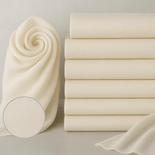 4 PCS Cheese Cloths 20x20 Inch, Reusable and Washable Cheesecloths for Straining,100% Unbleached Pure Cotton Lint Free, Ultra-Fine Cheese Cloth for Baking & Juicing