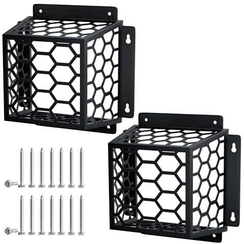 Dryer Vent Bird Guard Universal, Heavy-Duty Galvanized Steel Outdoor Vent Cover, Weather-Resistant Exhaust Vent Protector for Bathroom, Kitchen, and Dryer Fan Vents (Black-2PCS, 7Lx7Wx5H)
