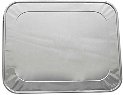 Mr. Miracle Aluminum Lids for Half Size 9x13 Foil Steam Pans. Pack of 30