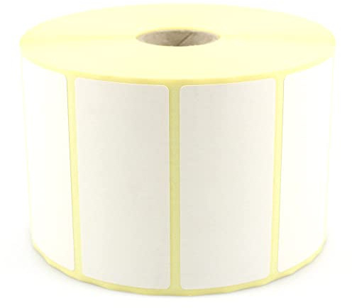 Etichette termiche, di spedizione, adesive | Quantità: etichetta su rotolo da 2100 pezzi | Dimensioni: 70x32 mm | Colore: bianco | Nucleo: 25 mm | autoadesivo | Processo di stampa: termico diretto
