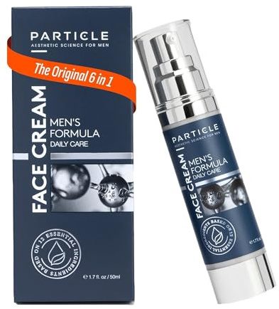 Particle 6-in-1 Face Cream for Men, Men’s Daily Hydrating Moisturizer with Vitamin C, Jojoba Oil, Vitamin E & Hyaluronic Acid, Skin Care Routine, Healthy Skin Support, Pack of 1, 1.7 FL OZ