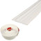 3 Meters Foam Baseboard Skirting Border Hardened,Self Adhesive Wall Wallpaper Borders,Wall Trim Line 3D,Peel and Stick Molding Caulk Strip Stickers for Countertops,Tile Waistline,Creamy