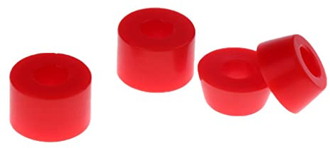 Aymzbd 4 Piezas Repuesto de Bushing para Longboard Kit de Bushings para Camión Patineta Amortiguador Material PU Adecuado para Deportes Al Aire Libre Uso en, Rojo