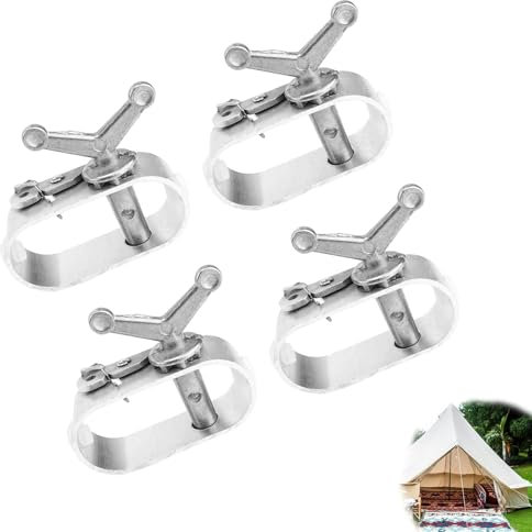 HERKINDNESS Tendeur Grillage, 4 Pièces Tendeur Fil a Linge, Tendeur Cable en Alliage D'aluminium, Tendeur de Fil Acier pour Bâches de Piscine, Parasols, Tentes de Camping