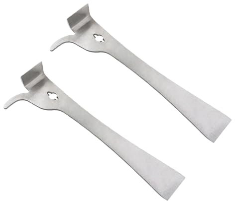 Zeiwohndc Honigschneider aus Edelstahl, Daumentyp, Bienenstöcke, Schaber für Imker, multifunktionales Imkerwerkzeug, 2 Stück