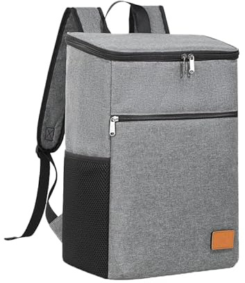 Sac à dos de pique-nique isotherme pliable - Grande capacité - 36 canettes - Anti-fuite - Sac à dos isotherme portable - Convient pour les voyages en plein air, la plage, les pique-niques et la pêche