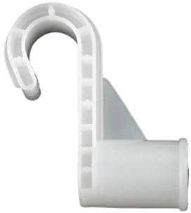 AQXYWQOL 2PCS 12/13/16/19/20/22/25mm T Weg Vier Weg gerade Ellenbogen Regal Kleiderschrank Haken Armaturen Zelt Garten Bewässerung Bewässerung DIY(Hook,16mm(2PCS))