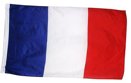SEWOART Bannière Nationale Du Drapeau Français 150 Cm X 90 Cm En Polyester Pour Décorations Sportives Et Thématiques