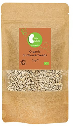 Organic Sunflower Seeds - Certified Organic - by Busy Beans Organic (1kg)