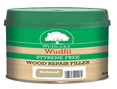 Wudcare WFSFRD500 Wudfil Styrene Free Wood Repair Filler Easy Stain Redwood 500 ml