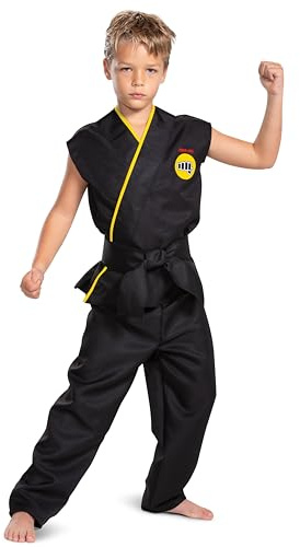 DISGUISE Costume officiel Cobra Kai pour enfants, costume de karaté pour enfants, costume de karaté pour garçons, taille M