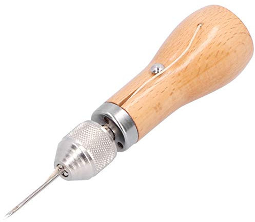 Kit de Punzón de Cuero Registro Agujas de Coser a Mano Bolsos Máquina de Coser a Mano de Cuero Artículos de Cuero Herramientas Lona Artesanía en Cuero Marroquinería Sastres Punzón