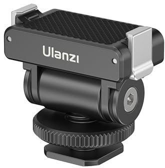 ULANZI CA22 Blitzschuh- und Kaltschuh-Adapterhalterung mit magnetischer Schnellhalterung, 180° Neigungsverstellbar, Universal-Kamerazubehör für DJI OSMO Action 3/4