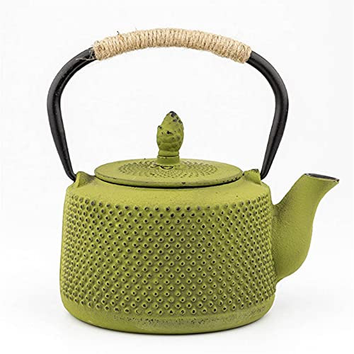 Teapot Tea Kettle Tea Pot Cast Iron Teapot with Infuser Filter Gas Stove Tea Kettle Metal Red Teapot Lifting Iron Kettle Kung Fu Tea Set 850M Teakettle/Teapots/Tea Pot (Color : Red) Present Octopus